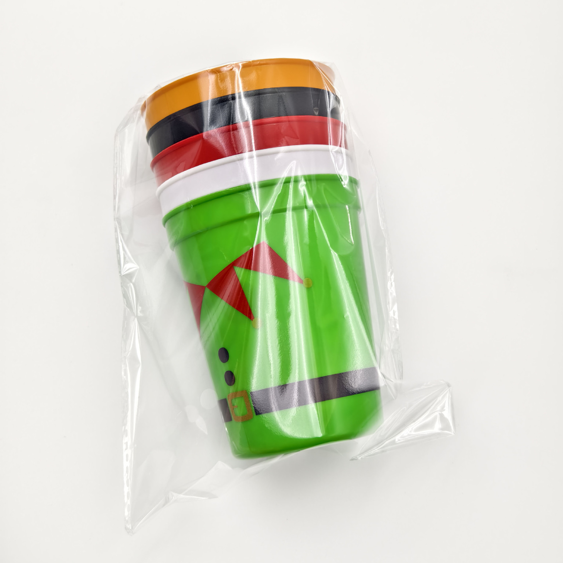 Meal Prep Juice Bottles - 16oz Vrolijke Kerstbeker Food Grade Plastic