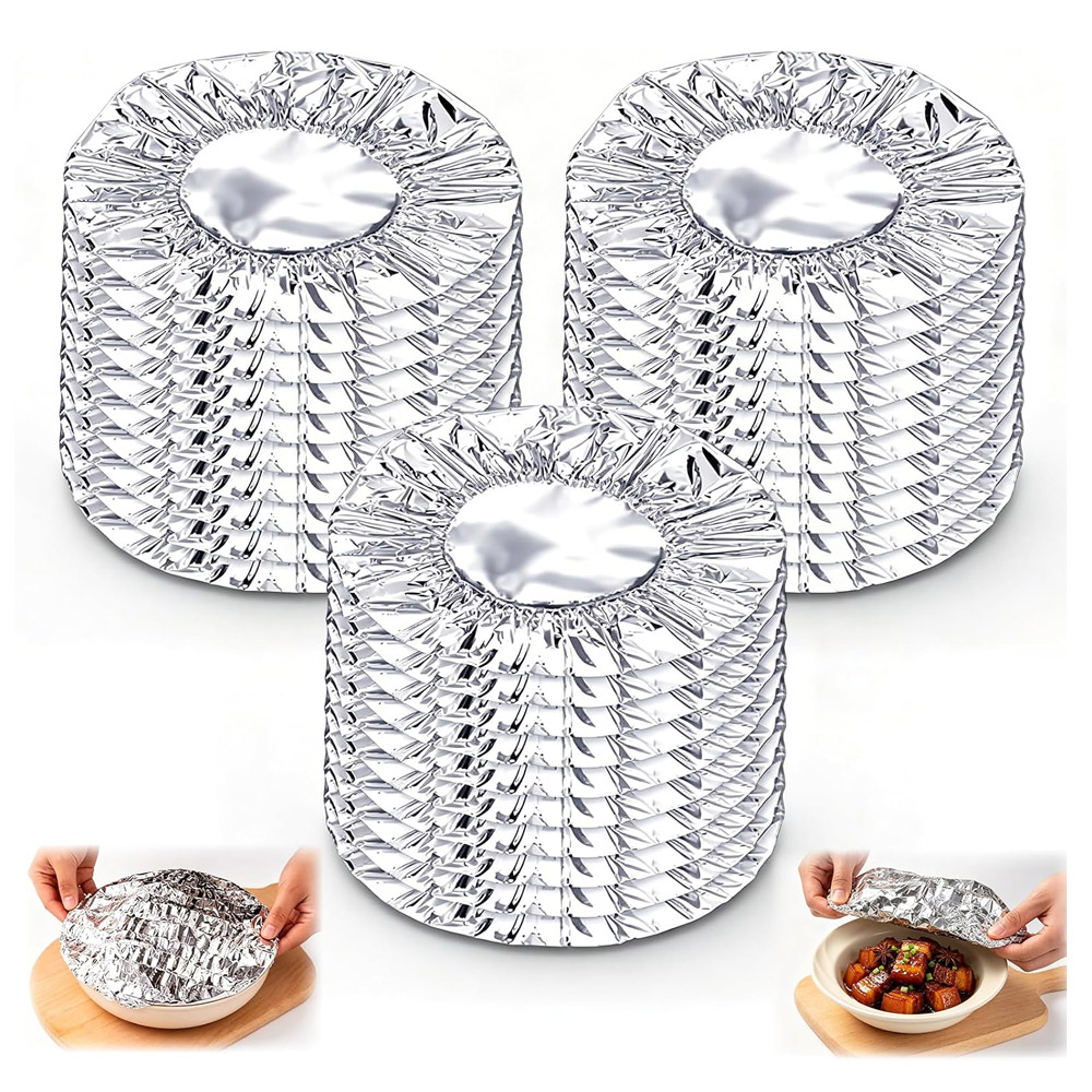 Meal Prep Chef - Herbruikbare aluminiumfolie voedselhoezen, opklapbare aluminiumfolie voedselisolatiehoezen,