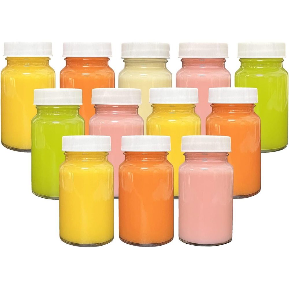 Meal Prep Juice Bottles - Sapflesjes, Glazen Flessen Van 2Oz Met