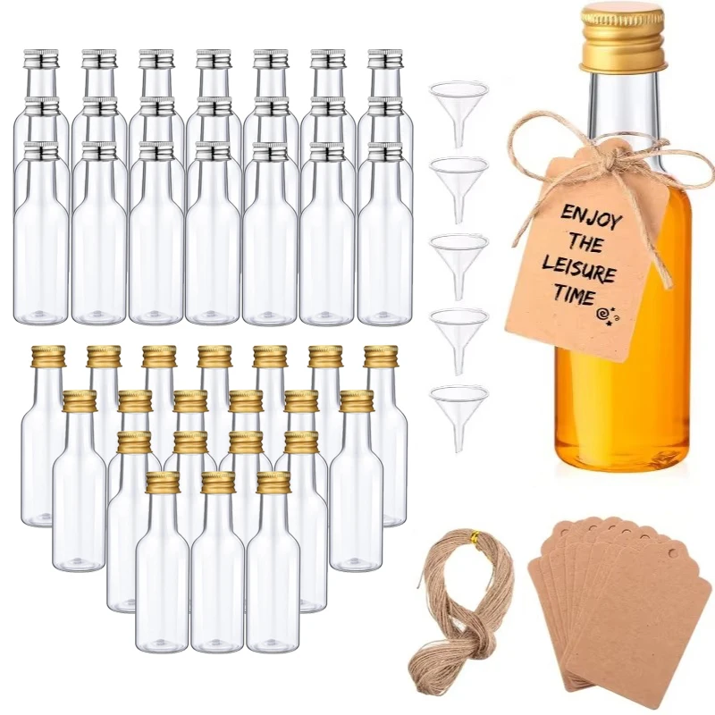 Meal Prep Juice Bottles - Mini Plastic Wijnfles Pak 10/30/50/100 Stuks