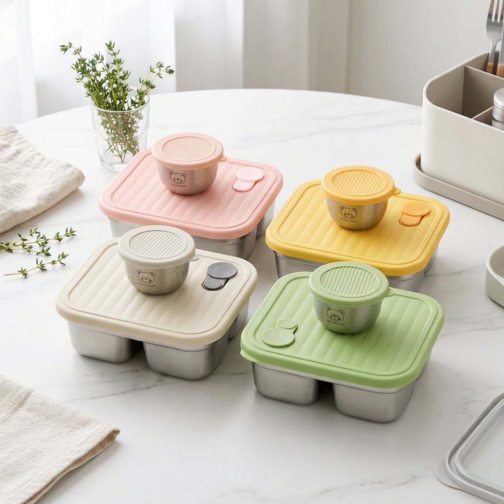 Meal Prep Meal Ideas - 304 RVS Bento Lunchbox Kinderen School