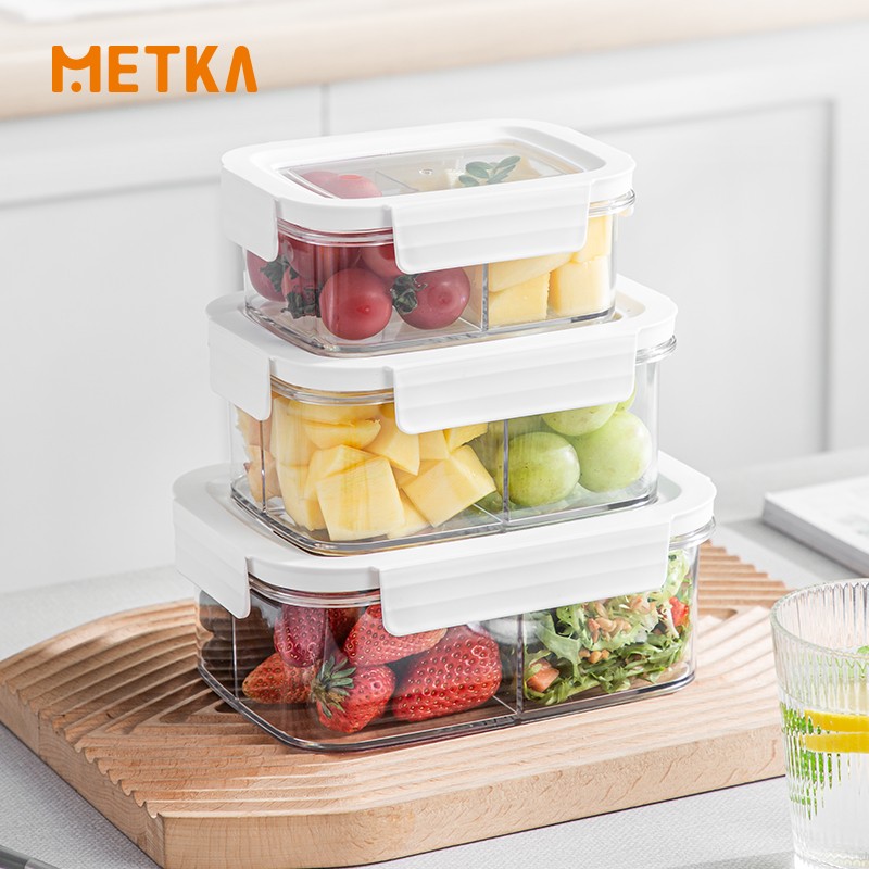 Meal Prep Kits - Salade Lunchbox Draagbare Zichtbaarheid Verzegelde Voedselopslag