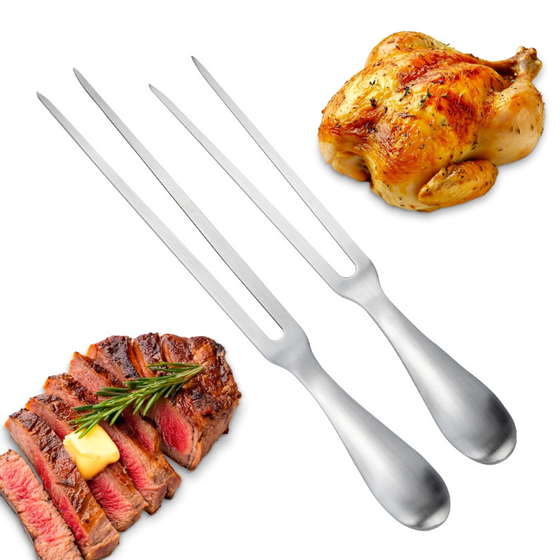 Meal Prep Chef - 304 RVS vleesvorken 28cm BBQ serveergereedschap