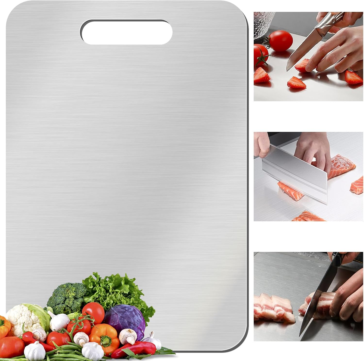 Food Prep Mat - 1-pack dubbelzijdige snijplank van voedselveilige kwaliteit,