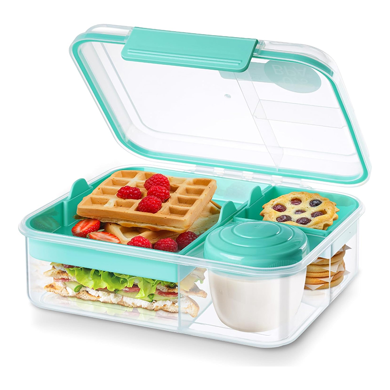 Meal Prep Meal Ideas - 4-delige lekvrije bento lunchbox met afneembare