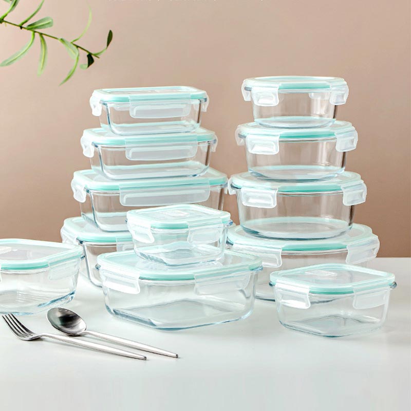 Meal Prep Kits - Hoge Borosilicaatglas Lunchbox Magnetron Bento Kom