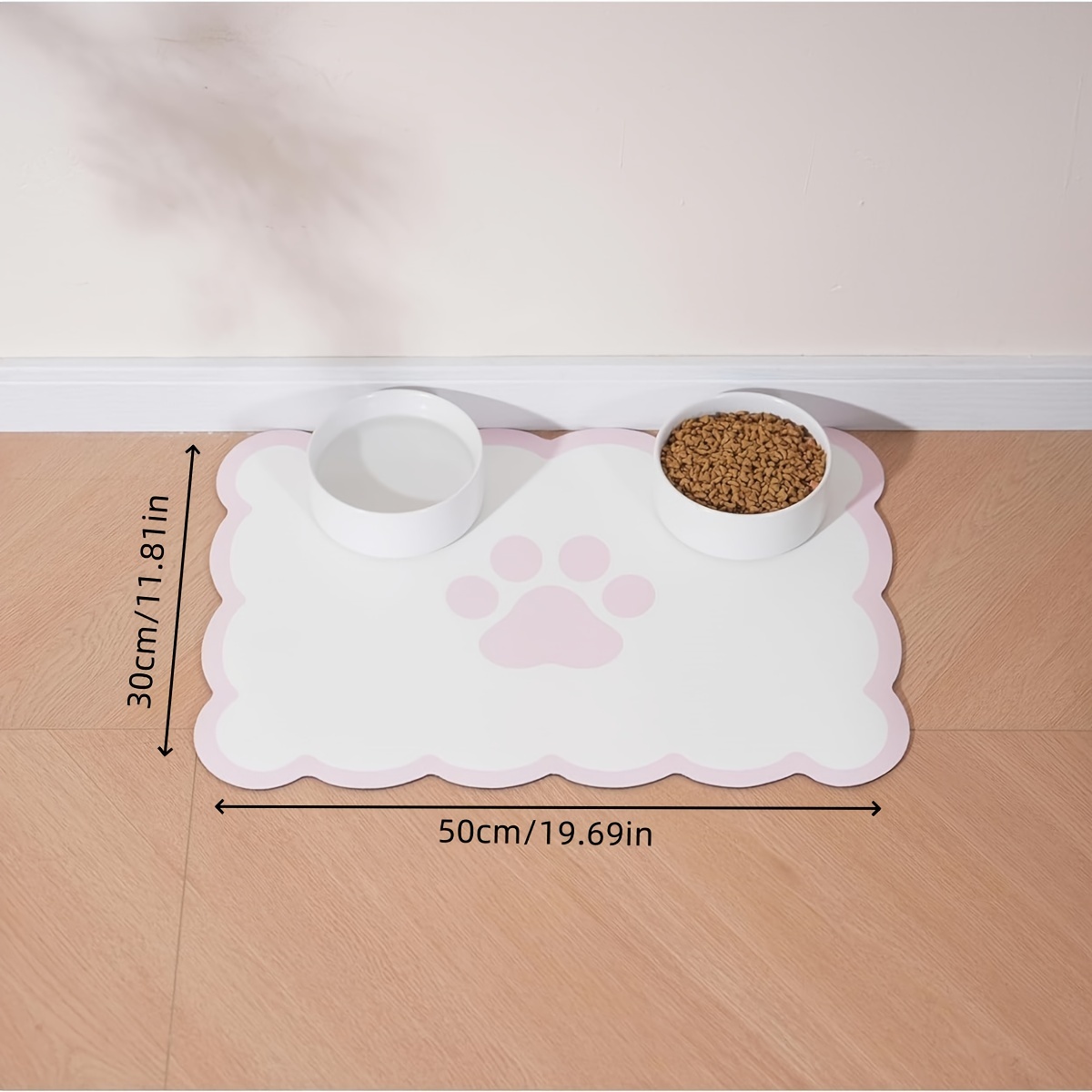 Food Prep Mat - VIKAMA Wolkvormige, crèmekleurige, lichte pootafdruk placemats