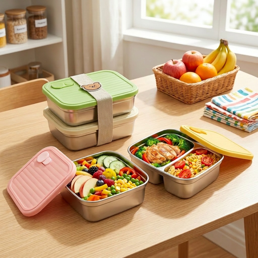 Meal Prep Meal Ideas - Microgolfbestendige 304 roestvrijstalen bento lunchbox met