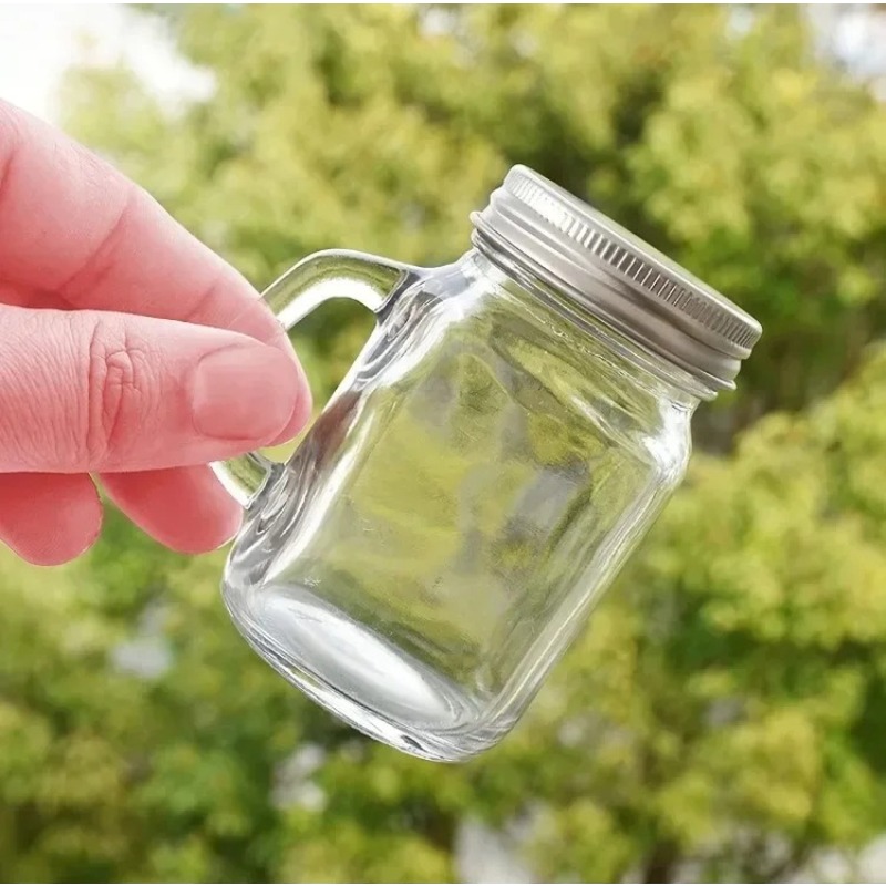 Meal Prep Juice Bottles - Draagbare glazen doseerflessen met handvat Vloeistof