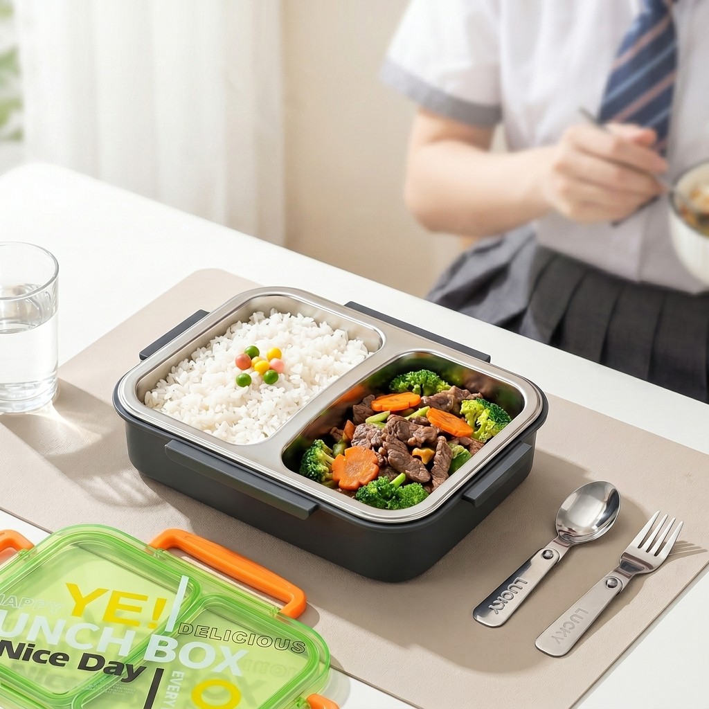 Meal Prep Meal Ideas - Microgolfbestendige 304 roestvrijstalen bento lunchbox met