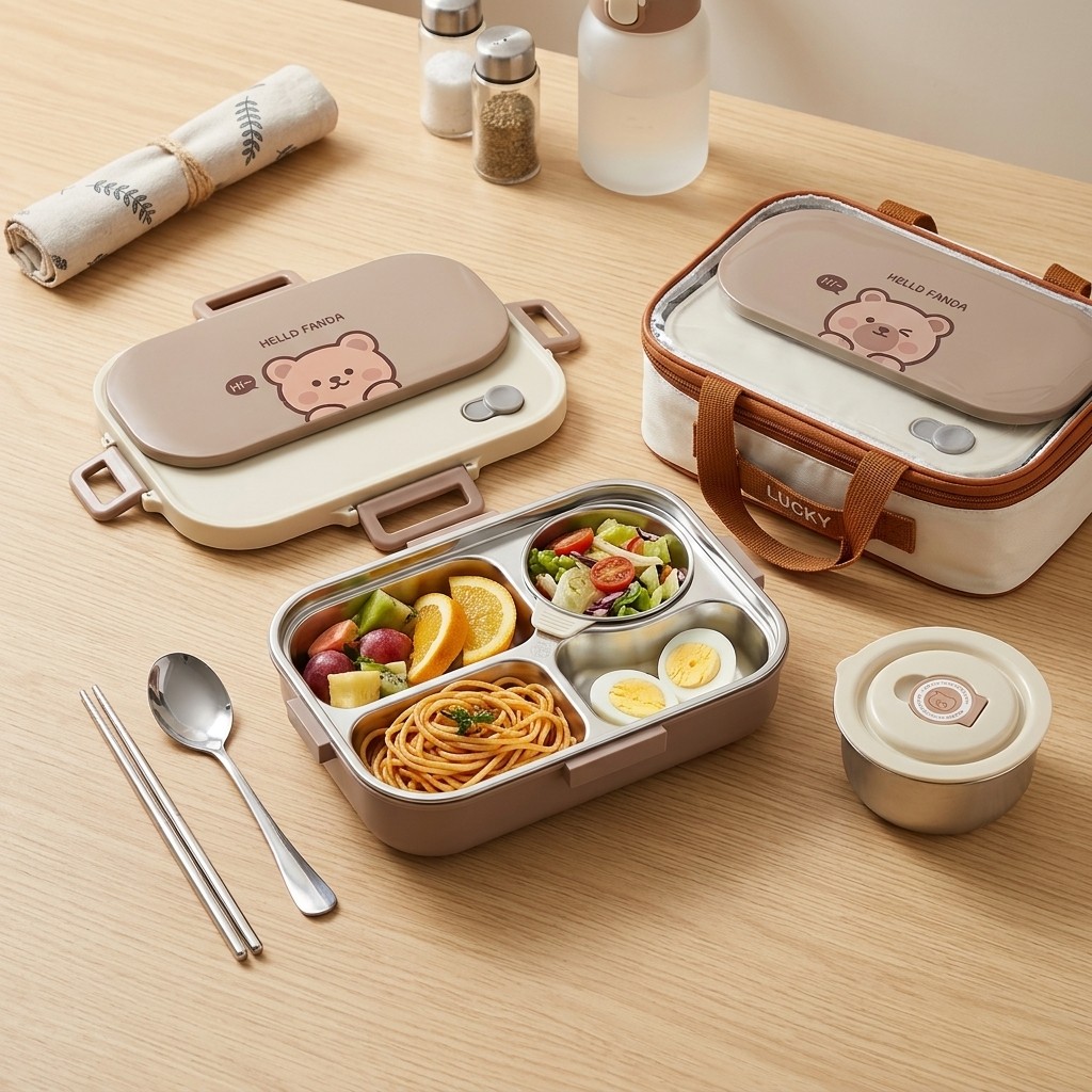 Meal Prep Meal Ideas - 304 RVS Bento Box Lekvrije Lunchbox