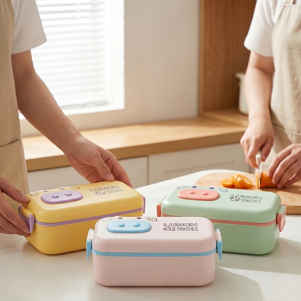 Kawaii plastic bento box voor  - Meal Prep Meal Ideas recensie en prijs