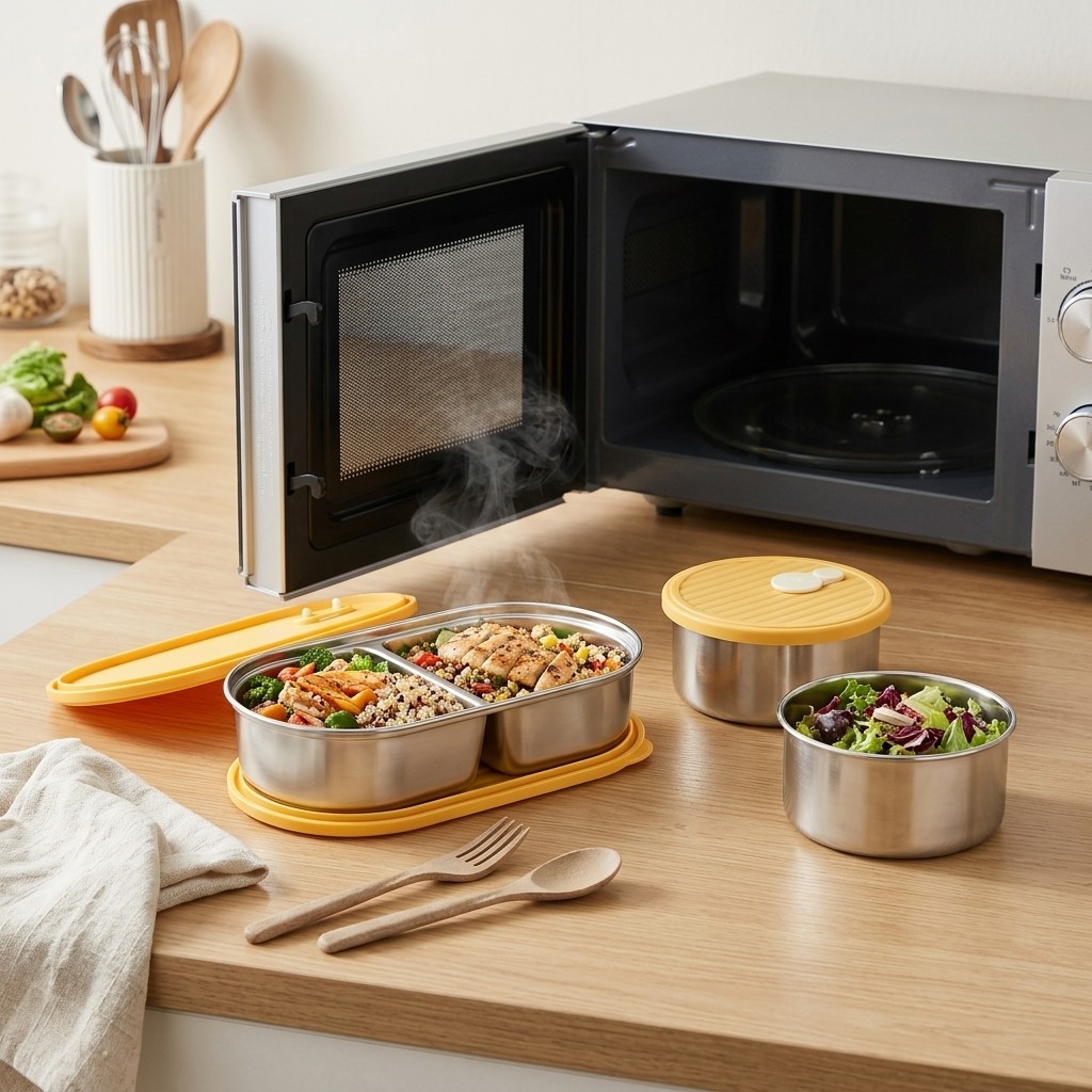Microgolfbestendige 304 roestv - Meal Prep Meal Ideas recensie en prijs