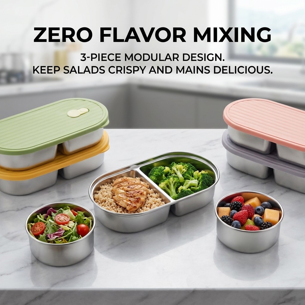 Microgolfbestendige 304 roestv - Meal Prep Meal Ideas recensie en prijs