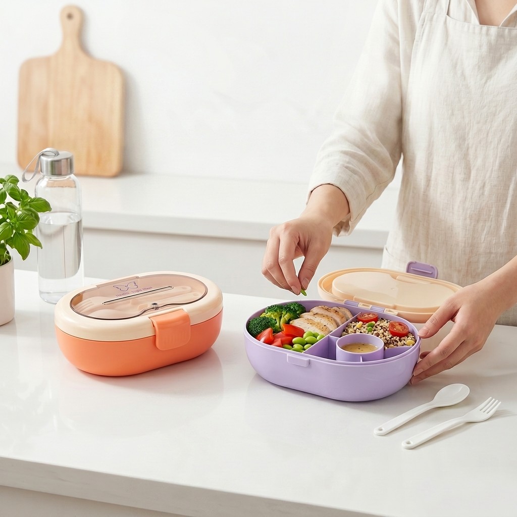 Draagbare plastic bento lunchb - Meal Prep Meal Ideas recensie en prijs