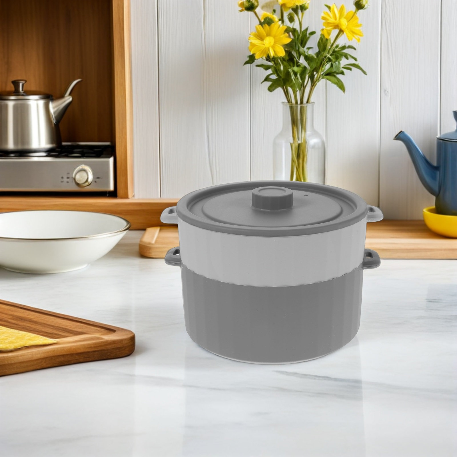Magnetron siliconen stoompan m - Meal Prep Healthy recensie en prijs