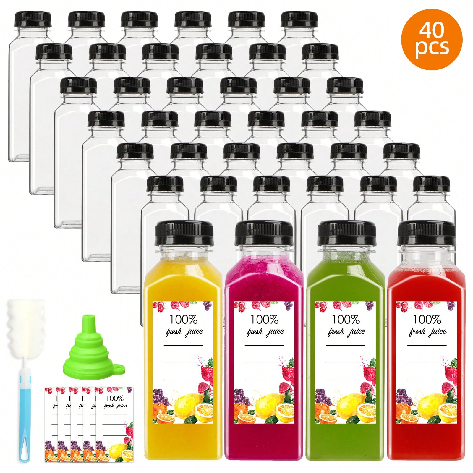 Plastic sapflessen Modern, str - Meal Prep Juice Bottles recensie en prijs