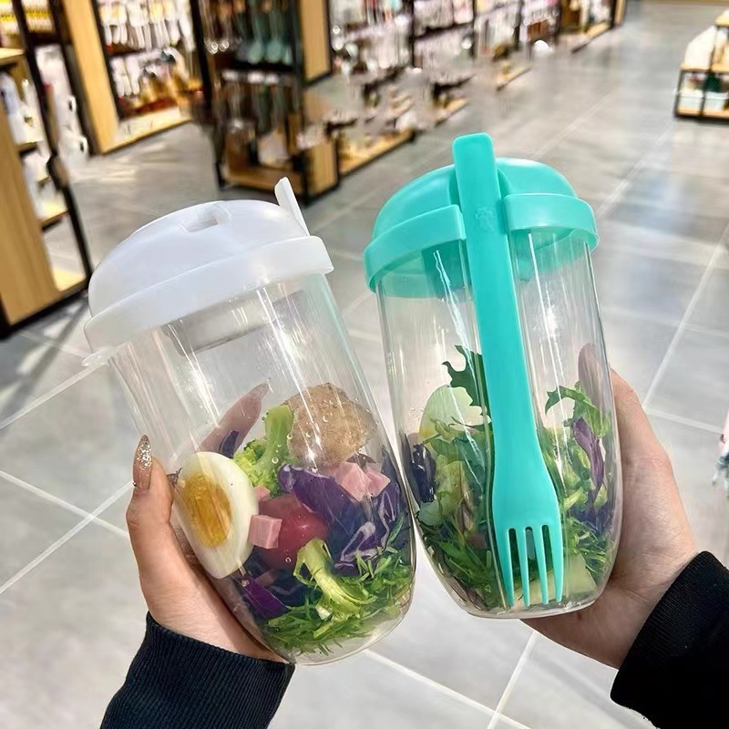 Draagbare saladekom met deksel - Meal Prep Healthy recensie en prijs