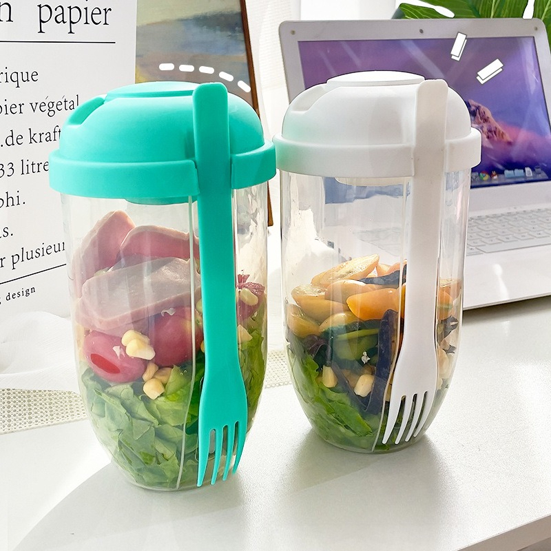 Draagbare saladekom met deksel - Meal Prep Healthy recensie en prijs
