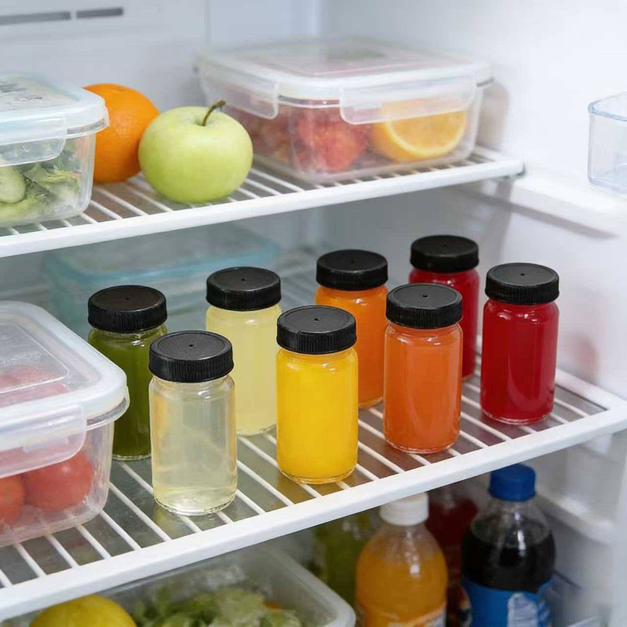 6 Stuks 60 Ml Lekvrije Transpa - Meal Prep Juice Bottles recensie en prijs