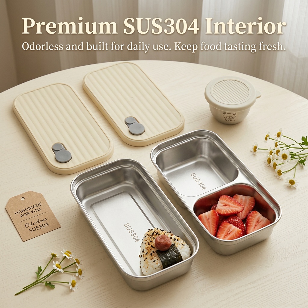 304 RVS Bento Box Kinderlunchb - Meal Prep Meal Ideas recensie en prijs